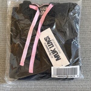 MUK LUKS Sweater Knit Bonfire Beach Lounge Set Black XL